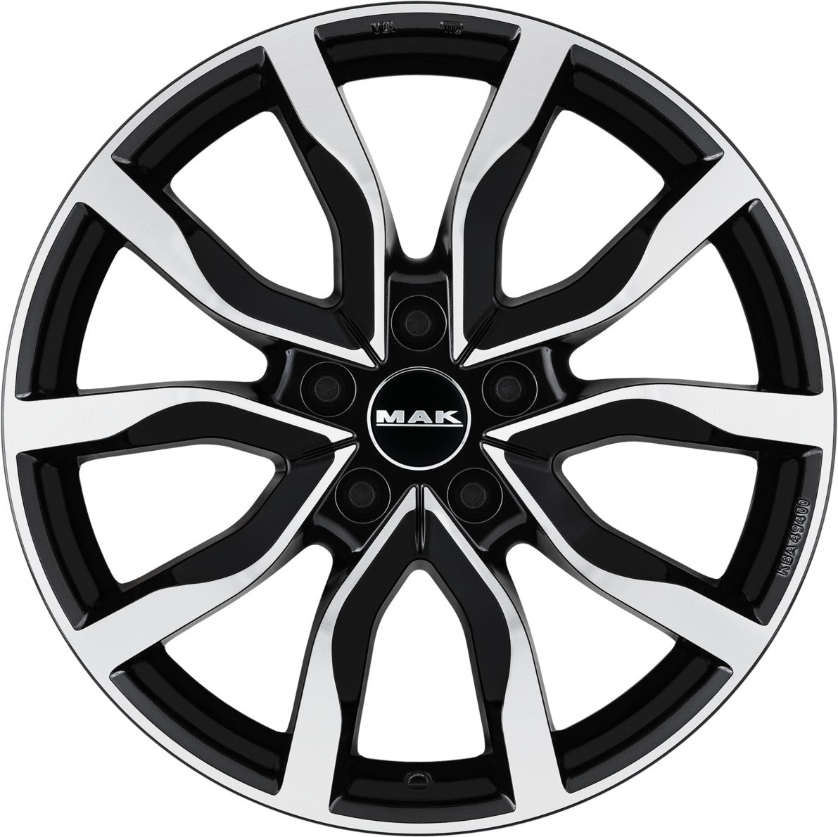 Mak Köln black mirror Alufelge 8x19 Zoll ET35 LK 5x130 ML66.45 – Bild 2
