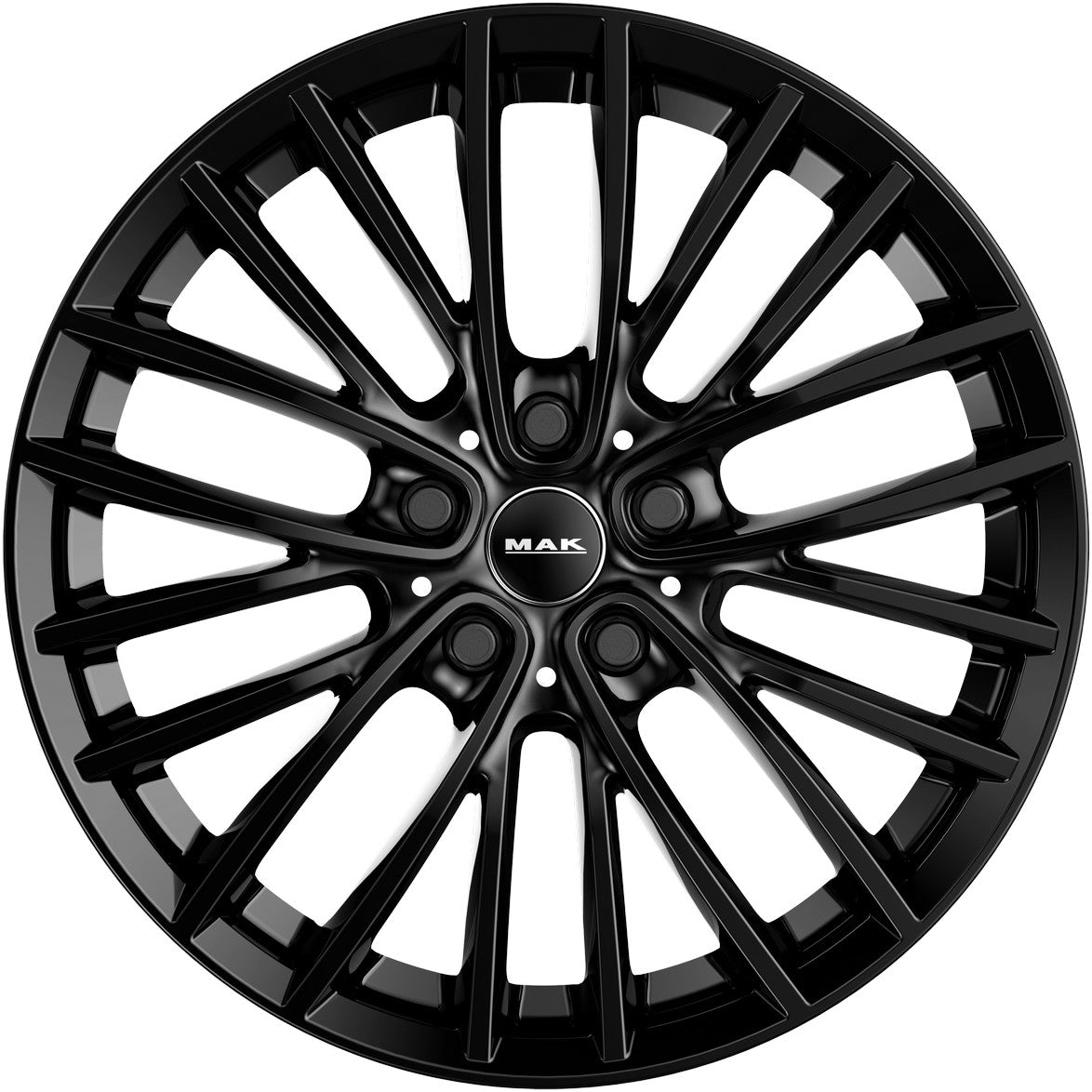 Mak Chelsea gloss black Alufelge 7.5x18 Zoll ET42 LK 5x112 ML66.6 – Bild 2