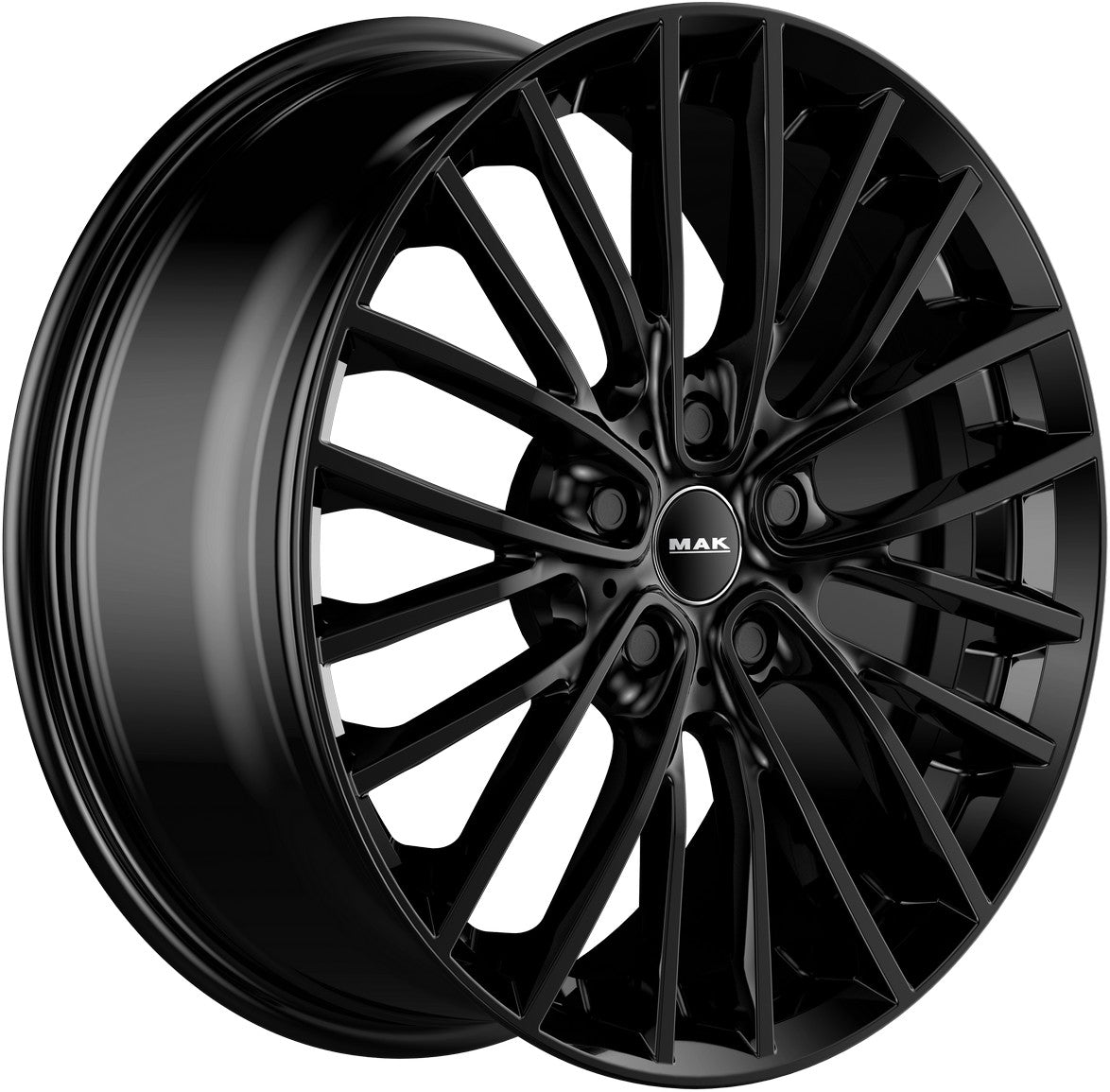 Mak Chelsea gloss black Alufelge 7.5x18 Zoll ET42 LK 5x112 ML66.6 – Bild 3
