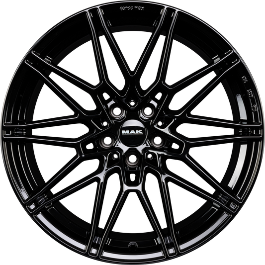 Mak König Gloss Black Alufelge 9.5x19 Zoll ET39 LK 5x120 ML72.6