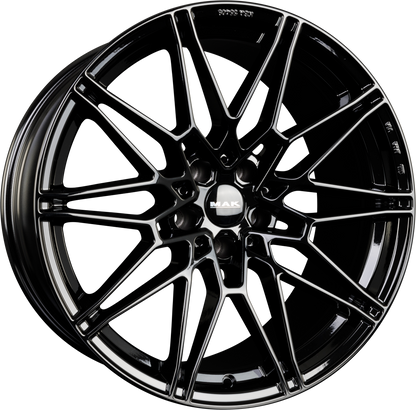 Mak König Gloss Black Alufelge 9.5x19 Zoll ET39 LK 5x120 ML72.6 – Bild 2
