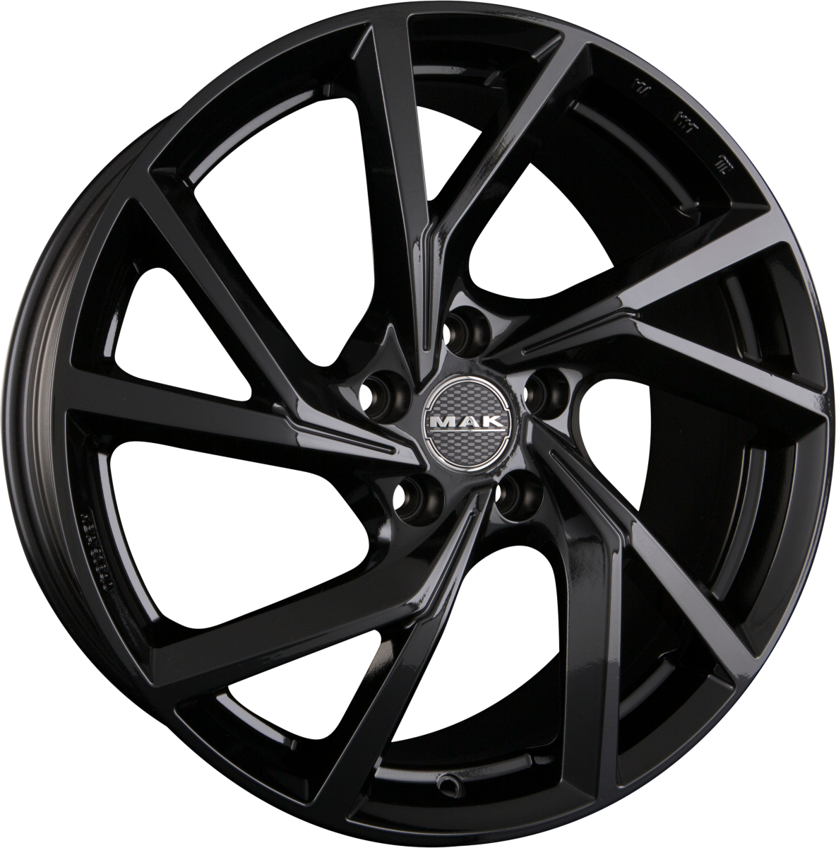 Mak Kassel Gloss Black Alufelge 8.5x19 Zoll ET40 LK 5x112 ML57.1 – Bild 2