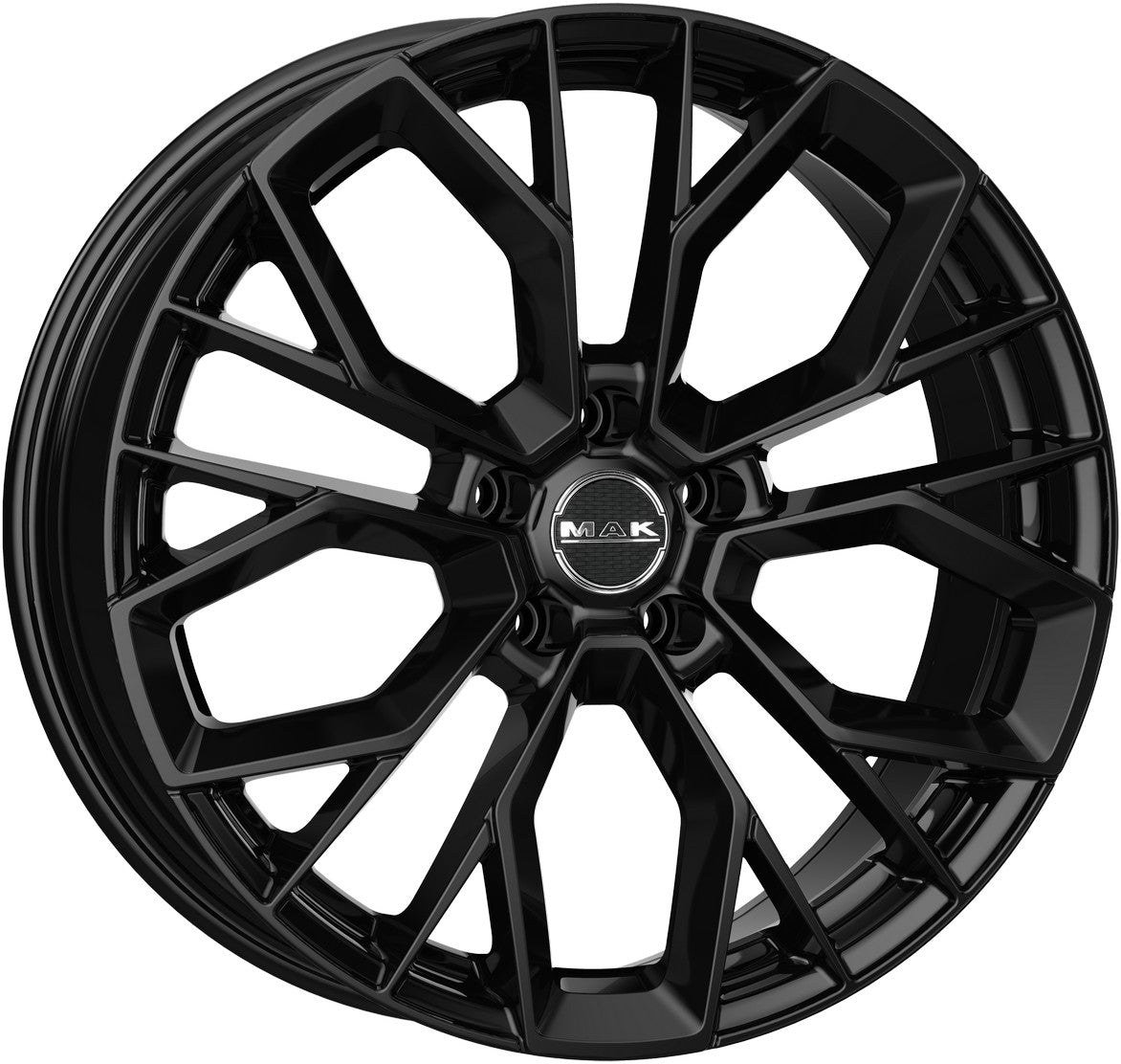 Mak Stilo gloss black Alufelge 8.5x21 Zoll ET40 LK 5x112 ML57.1
