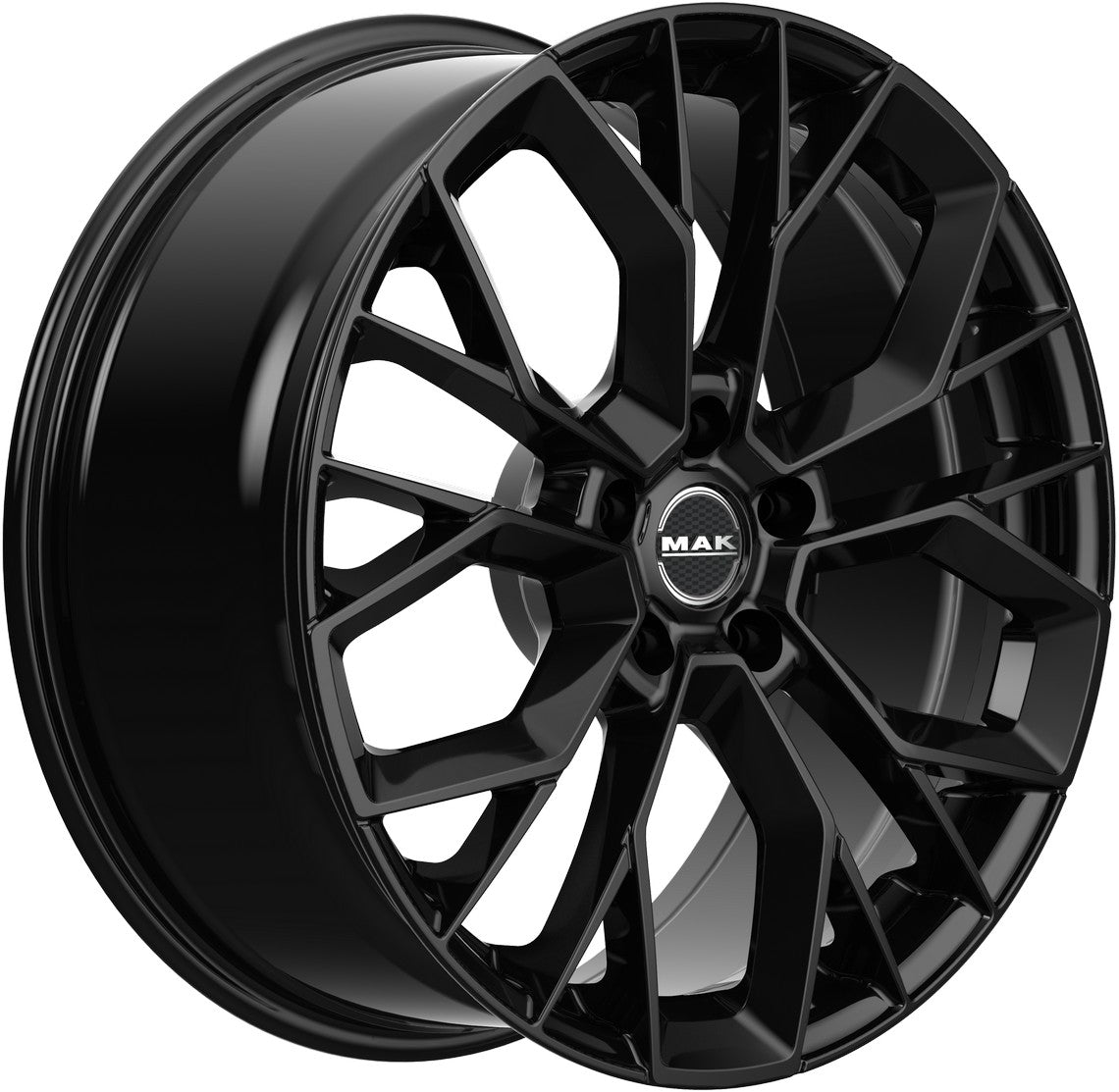 Mak Stilo gloss black Alufelge 8.5x21 Zoll ET40 LK 5x112 ML57.1 – Bild 3