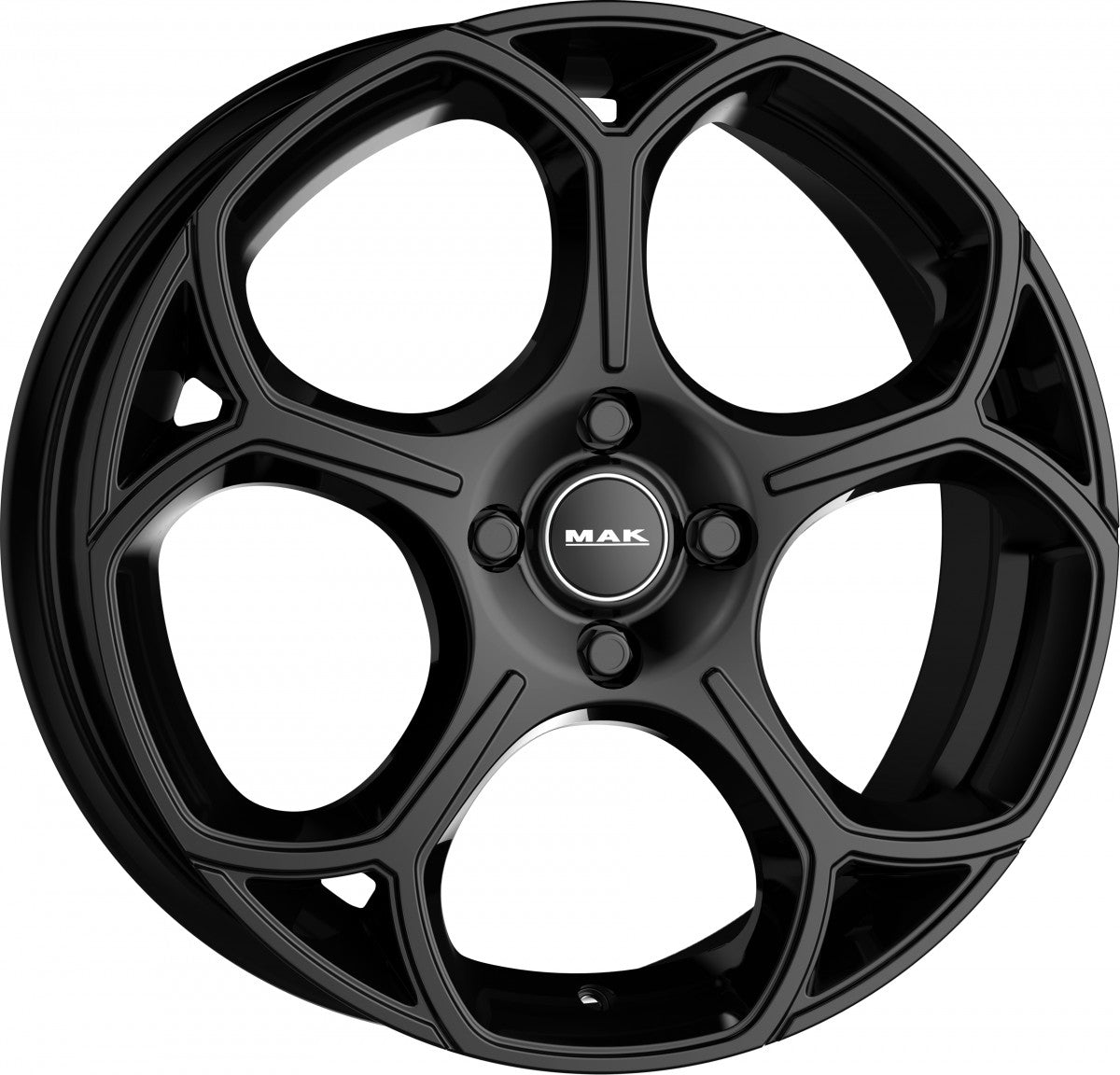 Mak Monza gloss black Alufelge 7.5x18 Zoll ET34 LK 5x110 ML65.1