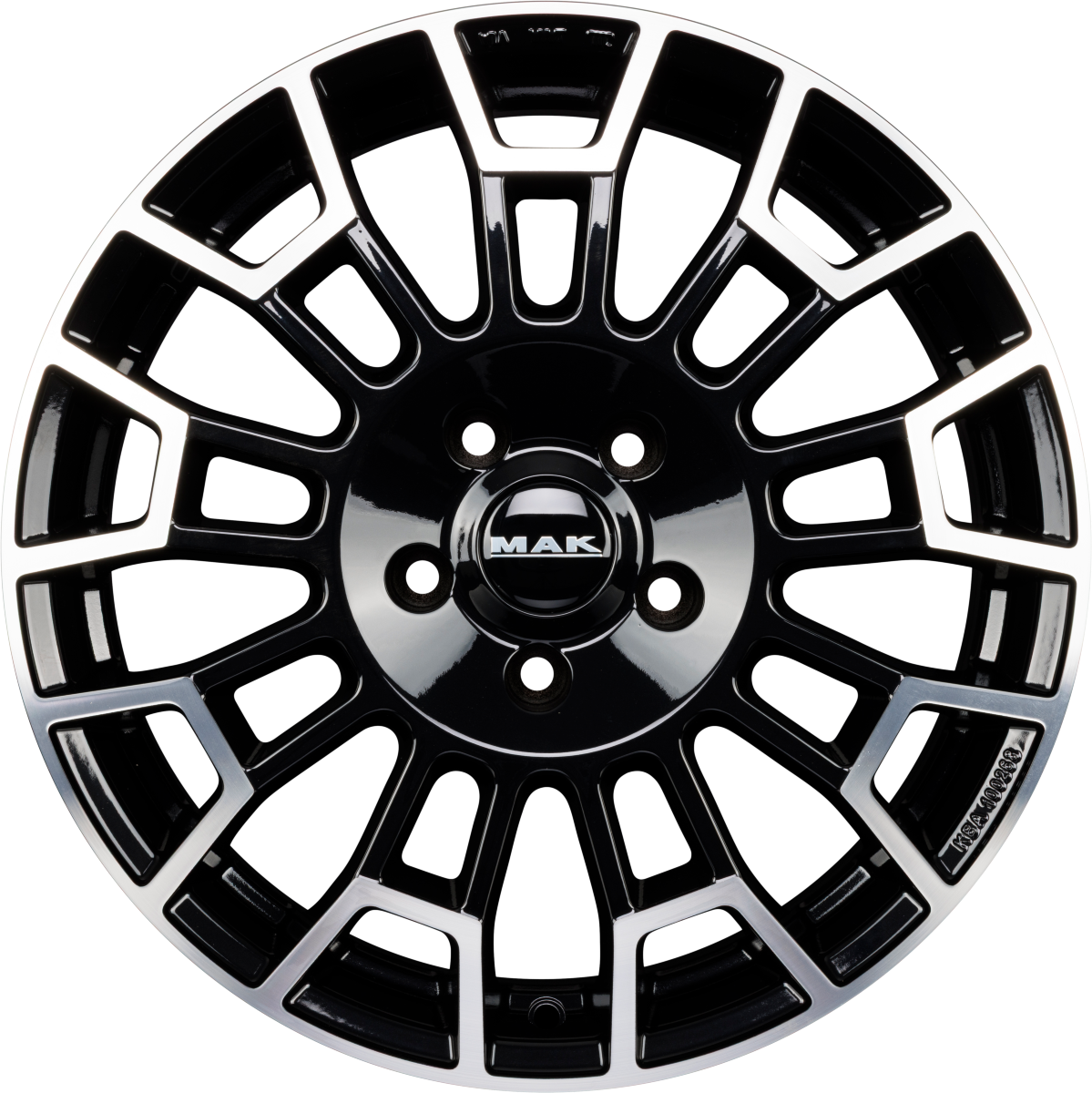Mak Nomad black mirror Alufelge 7x17 Zoll ET60 LK 5x120 ML65.1 – Bild 4