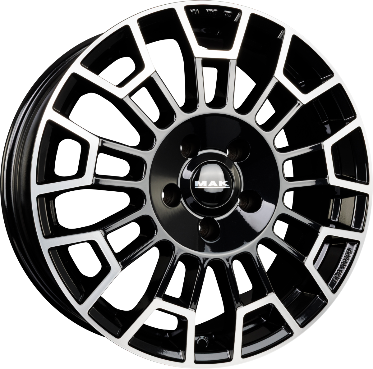 Mak Nomad black mirror Alufelge 7x17 Zoll ET60 LK 5x120 ML65.1 – Bild 5