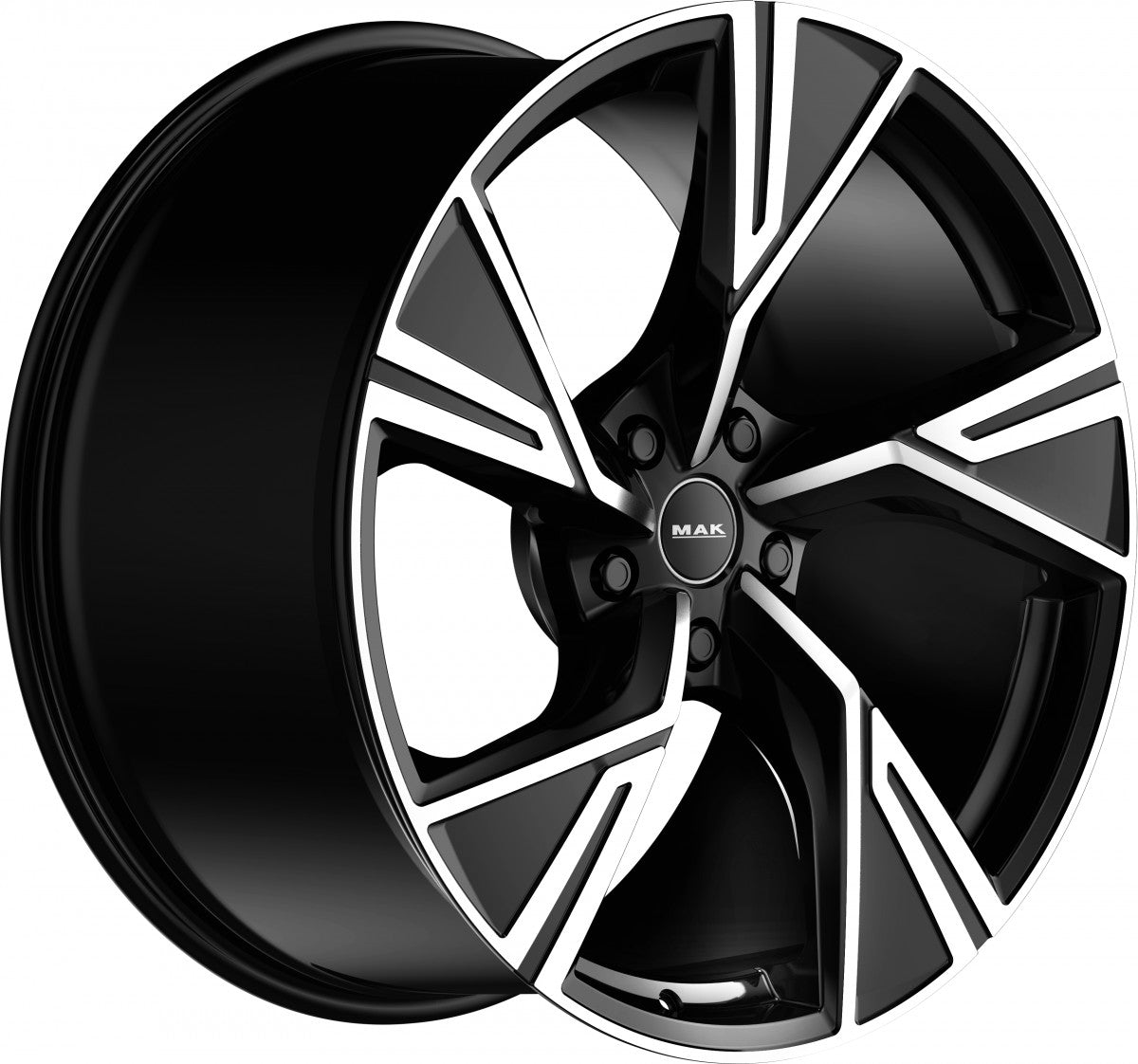 Mak Stark-D black mirror Alufelge 11.5x23 Zoll ET61 LK 5x130 ML71.6 – Bild 3