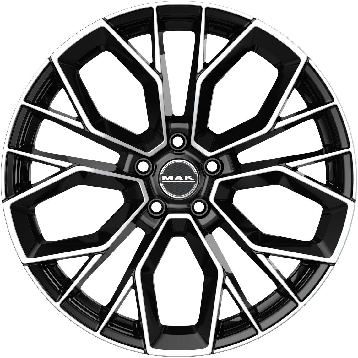 Mak Stilo-D black mirror Alufelge 11.5x22 Zoll ET43 LK 5x112 ML66.6 – Bild 2