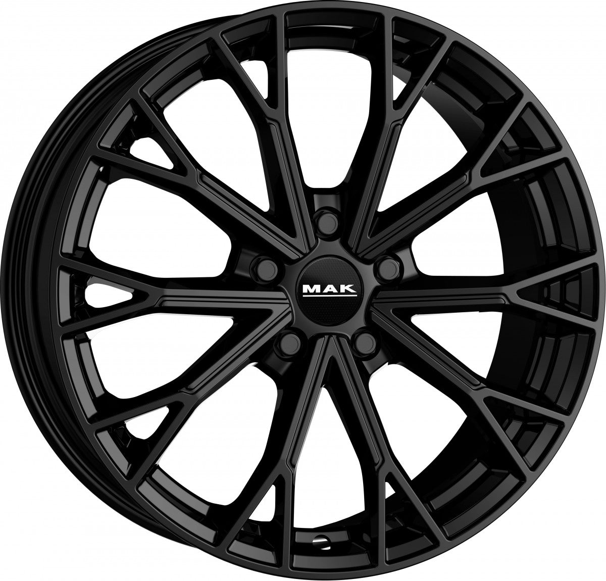 Mak Asphalt gloss black Alufelge 8.5x19 Zoll ET50 LK 5x130 ML66.45