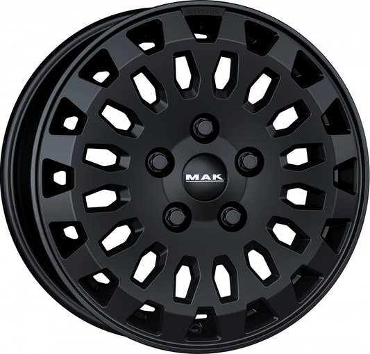 Mak Overland matt black Alufelge 7x17 Zoll ET66 LK 5x130 ML89.1