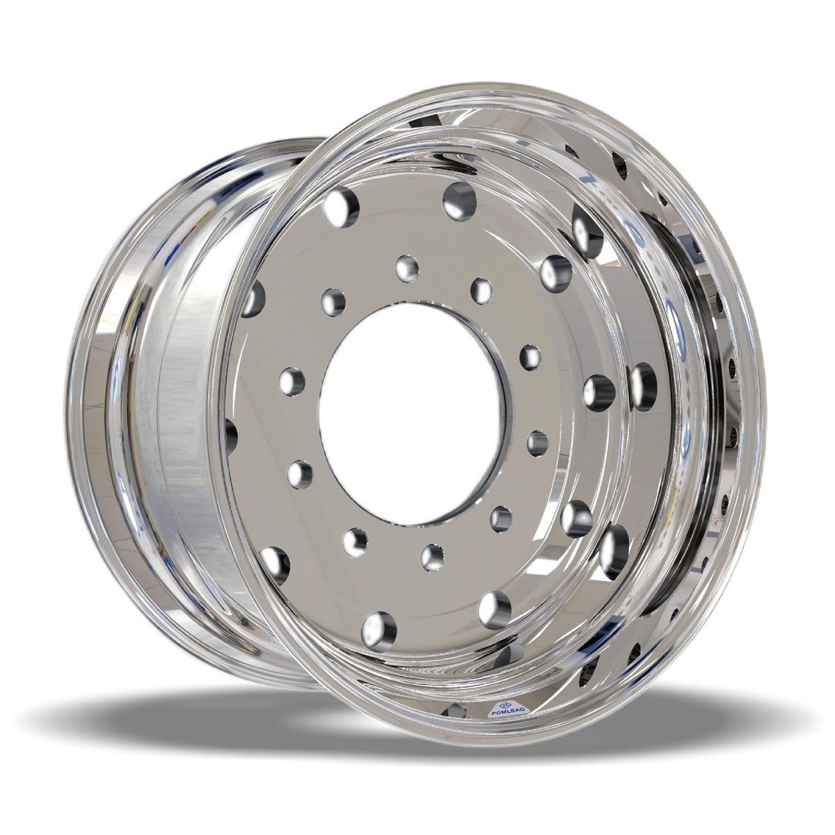 Pomlead Alufelge 11.75x22.5 Zoll 10/335/281 ET0 T008B813526BPNO 26 MZ Silber Full Pom-Nano BRIGHT