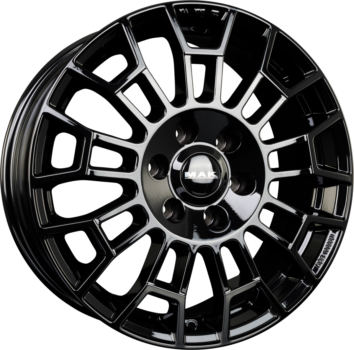 Mak Nomad Gloss Black Alufelge 7.5x18 Zoll ET50 LK 5x120 ML65.1 – Bild 2