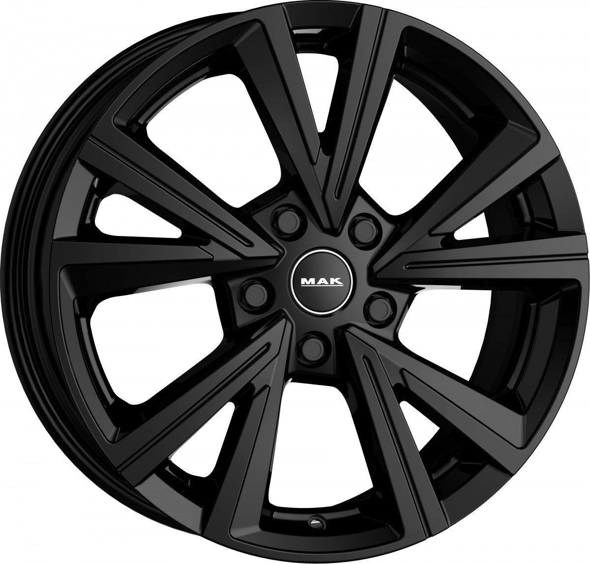 Mak Qvarz gloss black Alufelge 6.5x16 Zoll ET32 LK 5x114.3 ML76