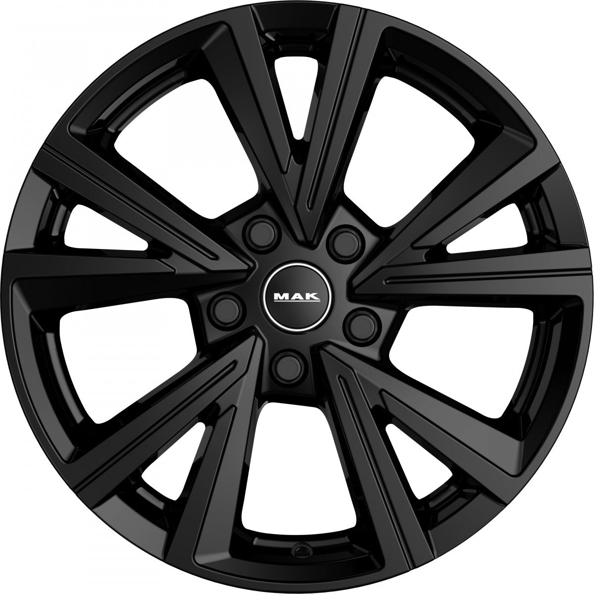 Mak Qvarz gloss black Alufelge 6.5x16 Zoll ET32 LK 5x114.3 ML76 – Bild 2
