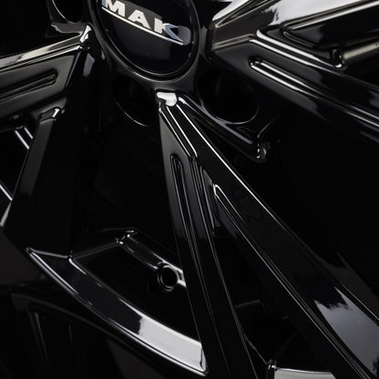 Mak Qvarz gloss black Alufelge 6.5x16 Zoll ET42 LK 5x112 ML57.1 – Bild 8