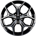 Mak Epica Black Mirror Face Alufelge 7x17 Zoll ET42 LK 4x108 ML65.1