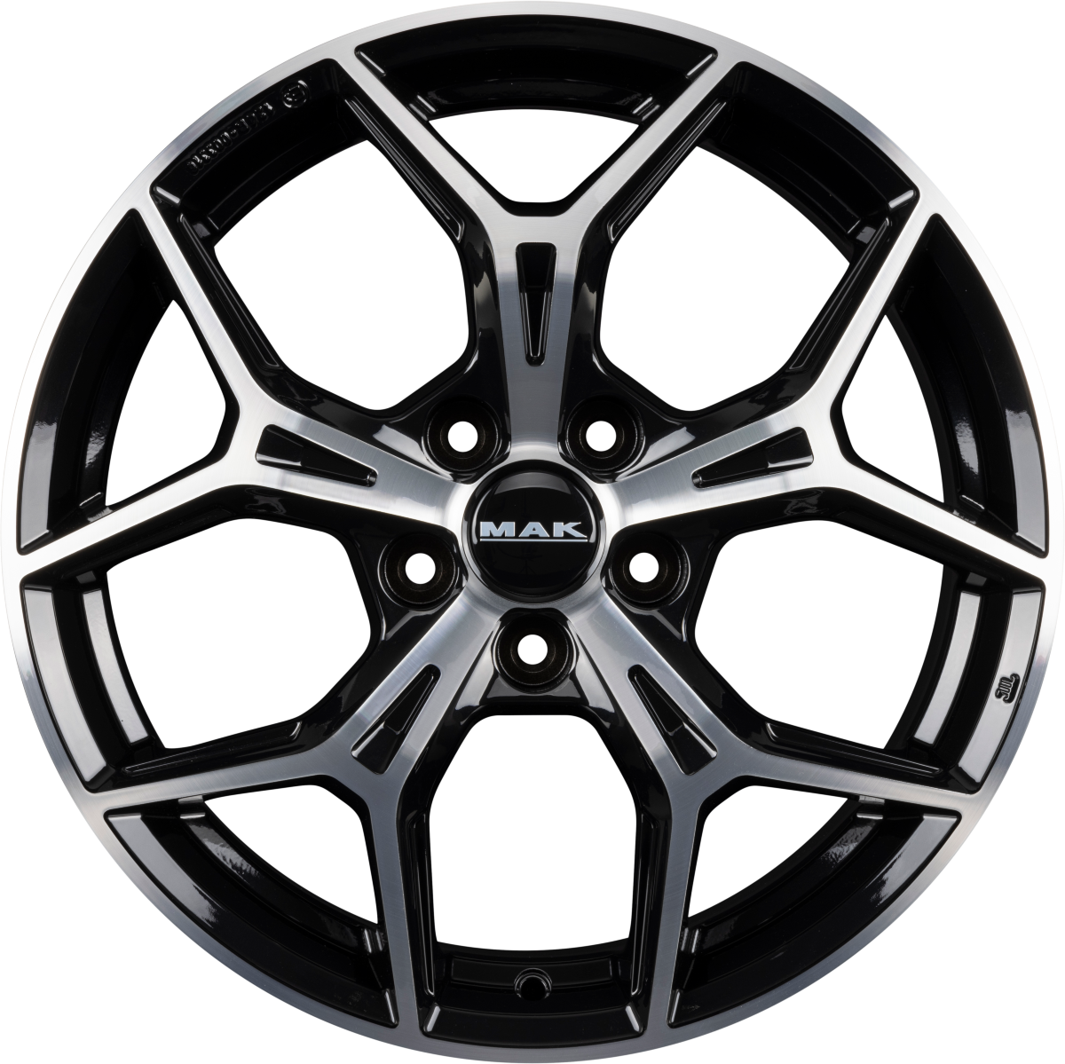 Mak Epica Black Mirror Face Alufelge 7x17 Zoll ET42 LK 4x108 ML65.1