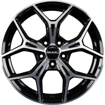 Mak Epica Black Mirror Face Alufelge 7x17 Zoll ET42 LK 4x108 ML65.1