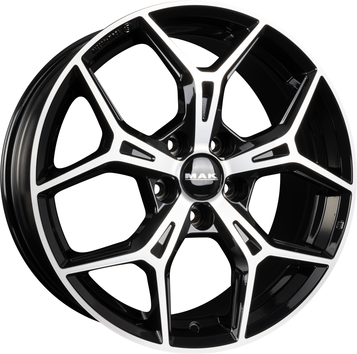 Mak Epica Black Mirror Face Alufelge 7x17 Zoll ET42 LK 4x108 ML65.1 – Bild 2