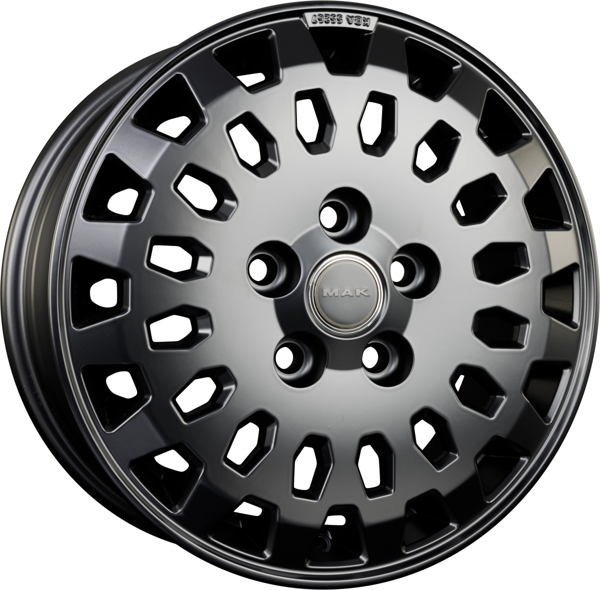 Mak Overland Matt Black Alufelge 8x18 Zoll ET53 LK 5x120 ML65.1 – Bild 2