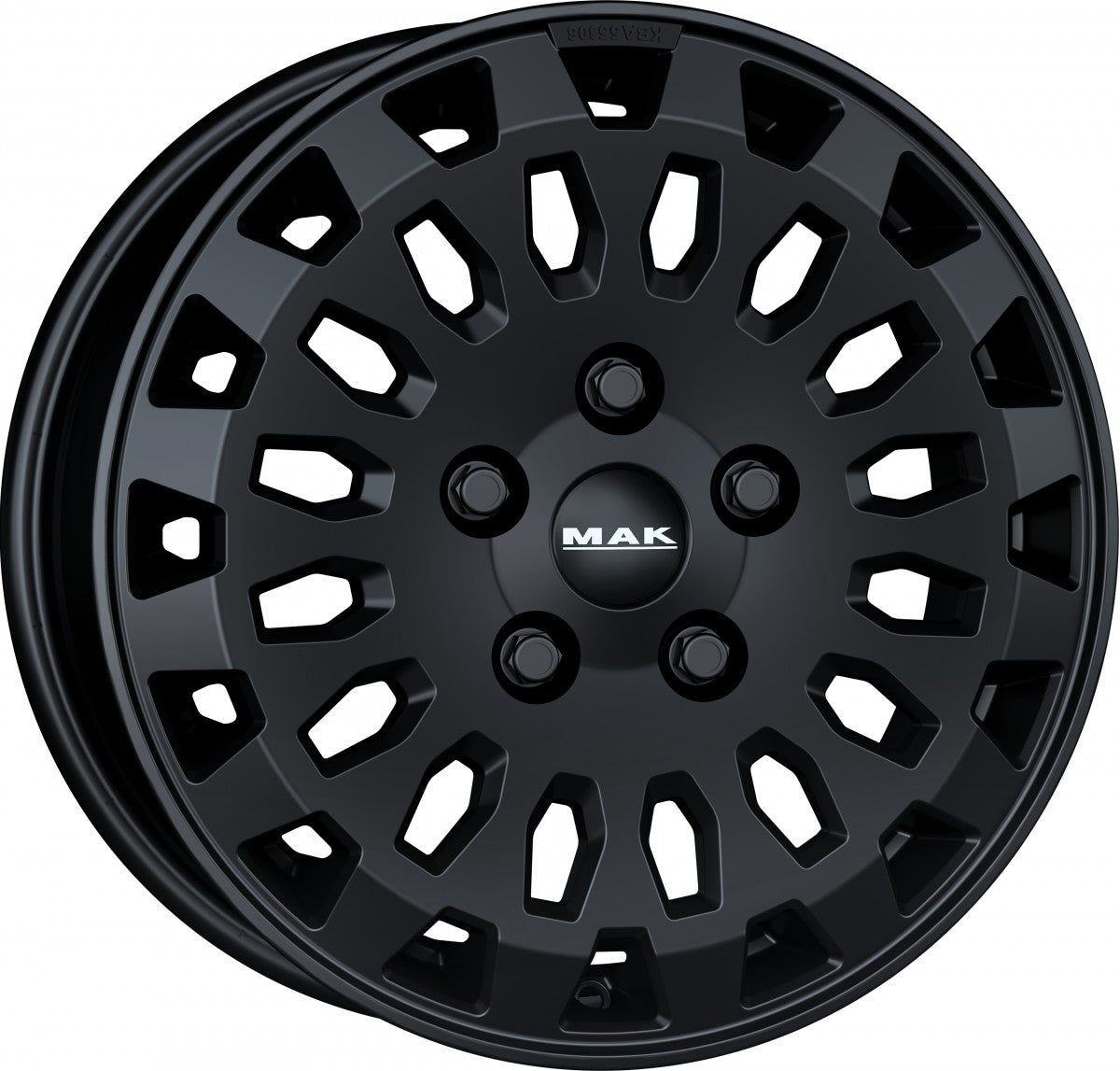 Mak Overland matt black Alufelge 8x18 Zoll ET53 LK 5x160 ML65.1