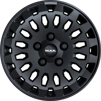 Mak Overland matt black Alufelge 8x18 Zoll ET53 LK 5x160 ML65.1 – Bild 2