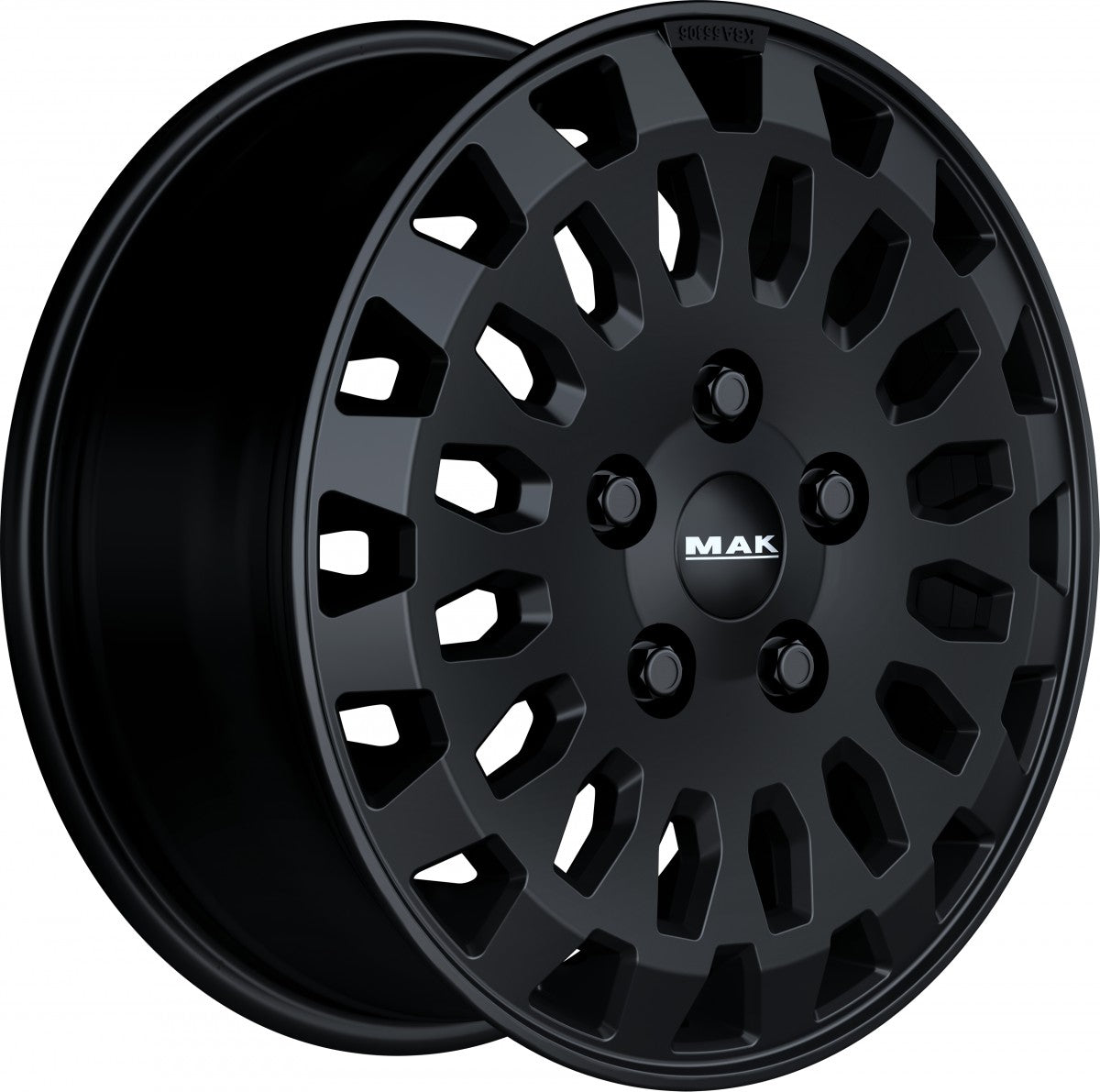 Mak Overland matt black Alufelge 8x18 Zoll ET53 LK 5x160 ML65.1 – Bild 3
