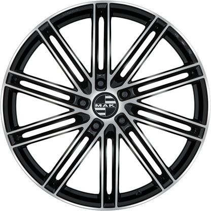 Mak Leipzig black mirror Alufelge 9.5x21 Zoll ET63 LK 5x130 ML66.45 – Bild 2