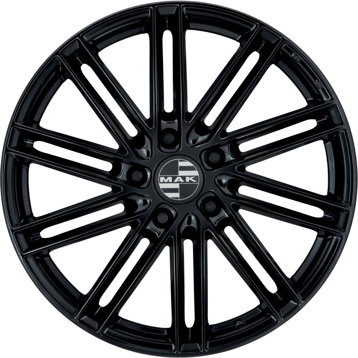 Mak Leipzig gloss black Alufelge 9.5x21 Zoll ET63 LK 5x130 ML66.45 – Bild 2