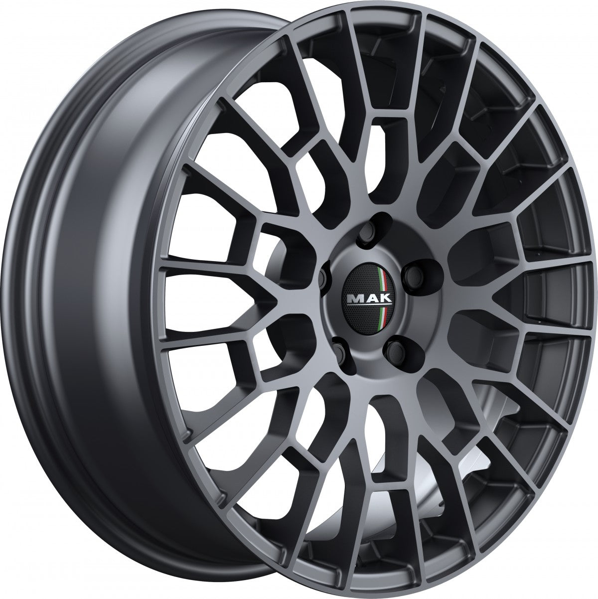 Mak APX gloss gun metallic Alufelge 7x17 Zoll ET44 LK 5x112 ML76 – Bild 3