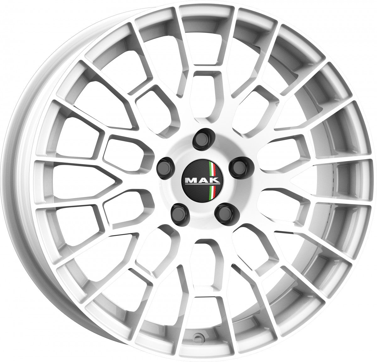 Mak APX gloss white Alufelge 7.5x18 Zoll ET45 LK 5x112 ML76