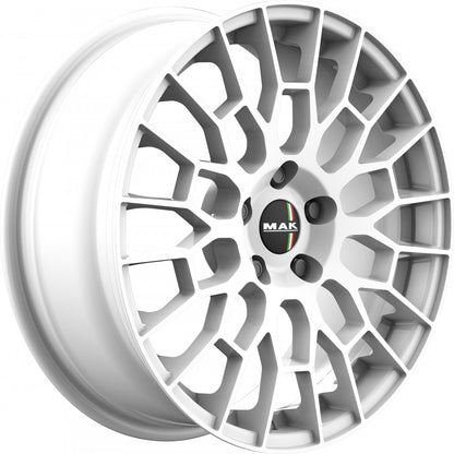 Mak APX gloss white Alufelge 7.5x18 Zoll ET45 LK 5x112 ML76 – Bild 3