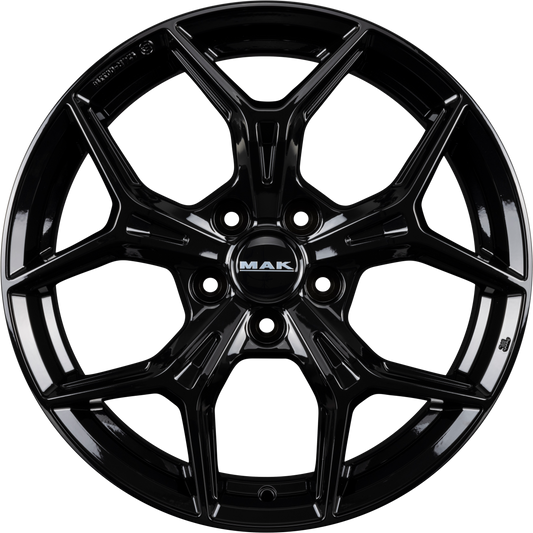 Mak Epica Gloss Black Alufelge 6.5x18 Zoll ET38 LK 5x114.3 ML66.1
