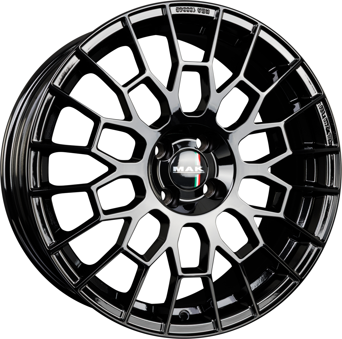 Mak APX gloss black Alufelge 8x19 Zoll ET50 LK 5x112 ML76 – Bild 5