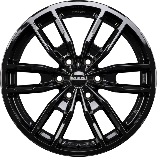 Mak Peak gloss black Alufelge 7.5x17 Zoll ET55 LK 6x130 ML84.1