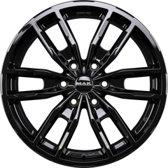 Mak Peak gloss black Alufelge 7.5x17 Zoll ET55 LK 6x130 ML84.1