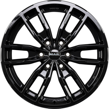 Mak Peak gloss black Alufelge 7.5x17 Zoll ET55 LK 6x130 ML84.1