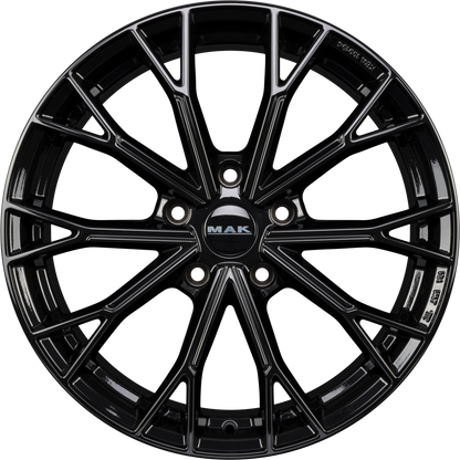 Mak Asphalt gloss black Alufelge 8x20 Zoll ET33 LK 5x108 ML72 – Bild 4