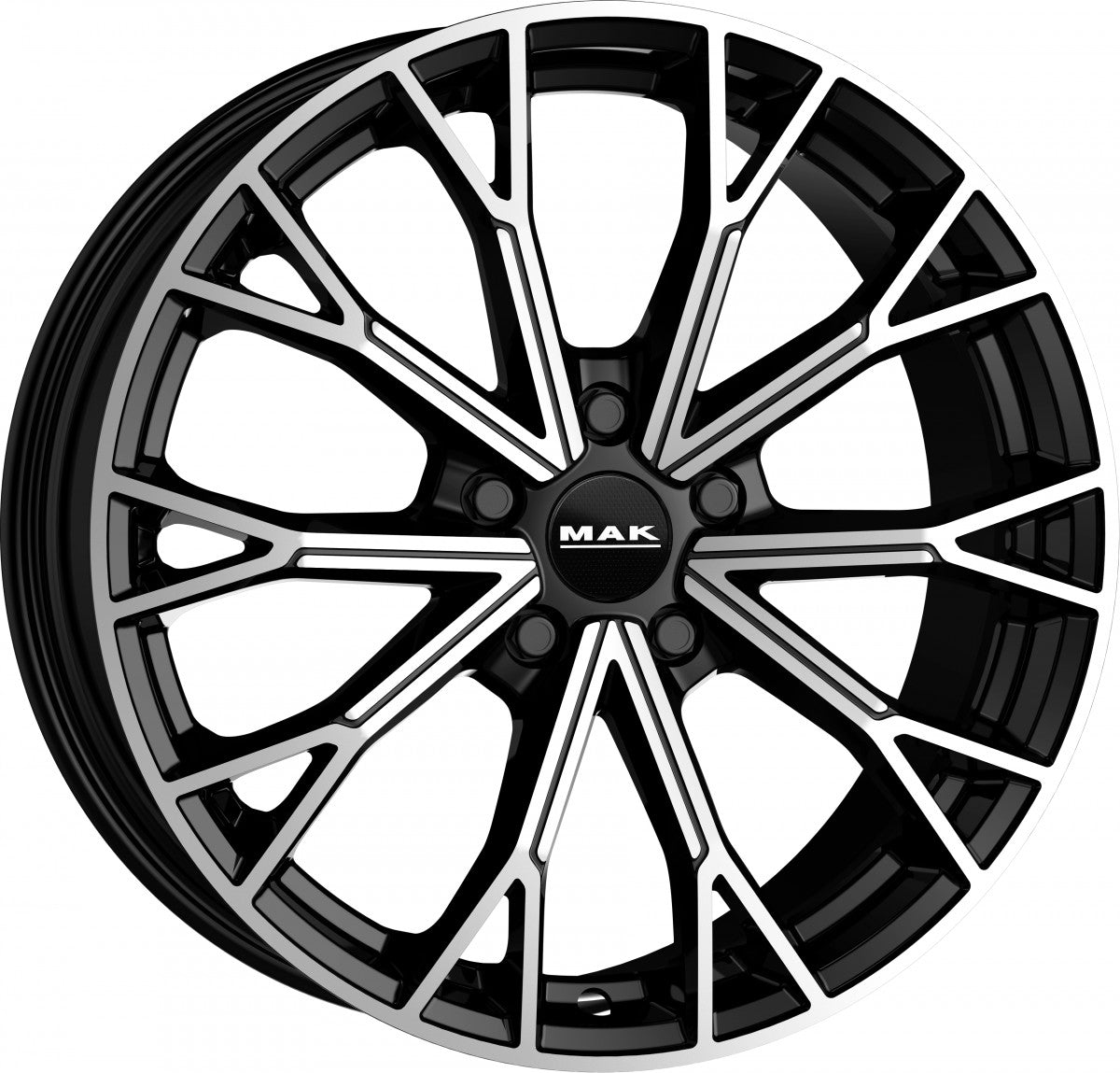 Mak Asphalt black mirror Alufelge 9.5x20 Zoll ET39 LK 5x130 ML66.45