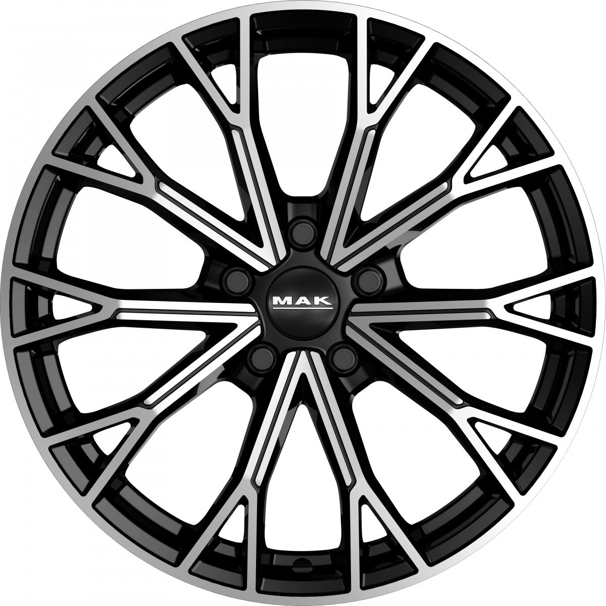 Mak Asphalt black mirror Alufelge 9.5x20 Zoll ET39 LK 5x130 ML66.45 – Bild 2