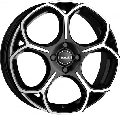 Mak Monza black mirror Alufelge 7x17 Zoll ET25 LK 4x108 ML65.1