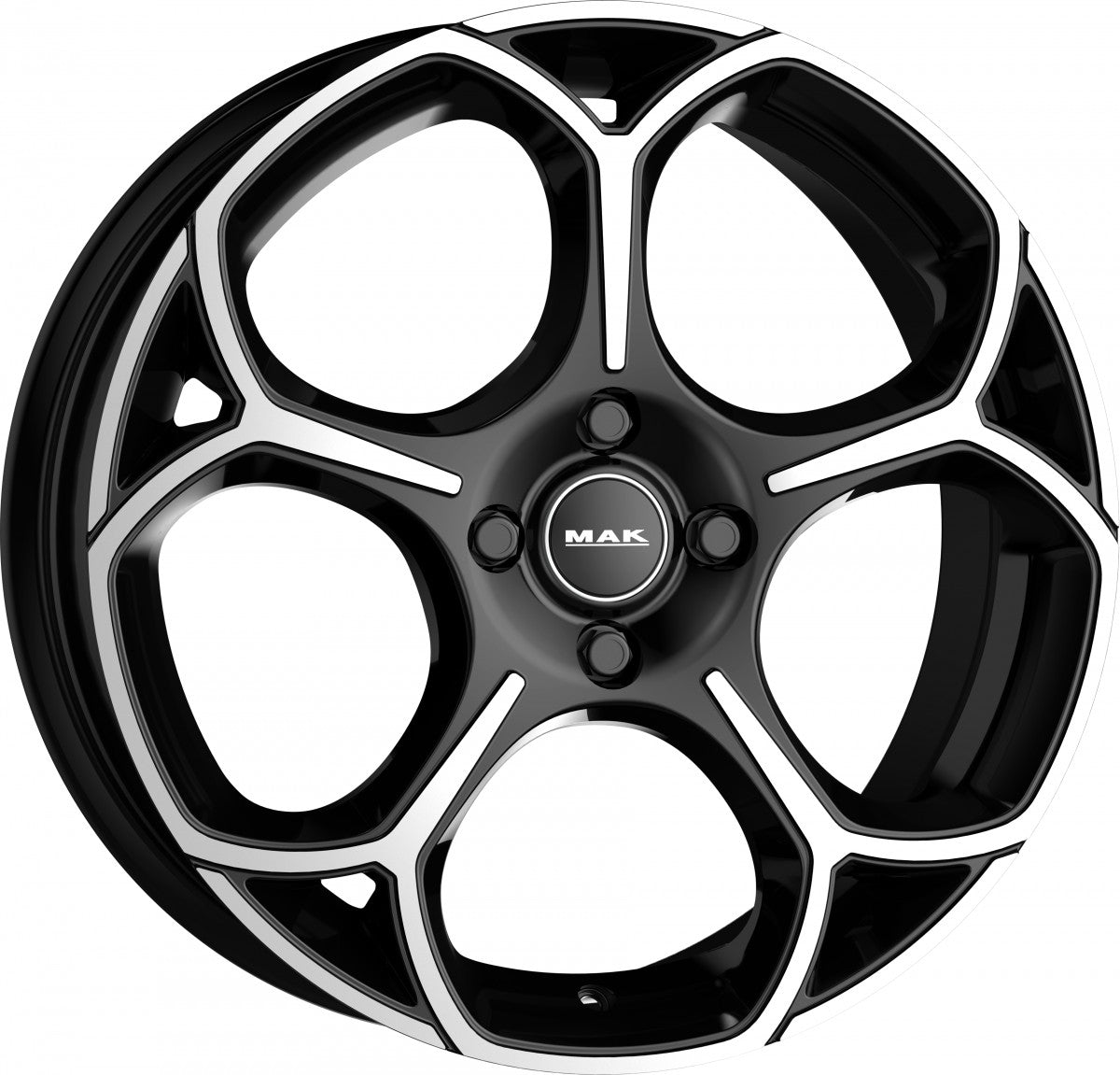 Mak Monza black mirror Alufelge 7x17 Zoll ET35 LK 5x110 ML65.1