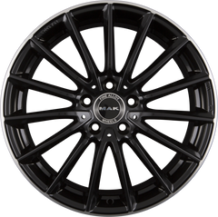 Mak Komet Gloss Black Mirror Ring Alufelge 9.5x20 Zoll ET57 LK 5x112 ML66.6