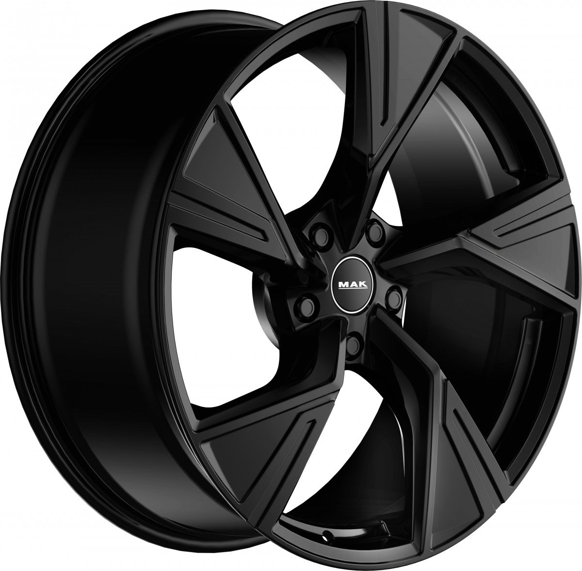 Mak Stark gloss black Alufelge 9.5x21 Zoll ET42 LK 5x112 ML66.45 – Bild 3