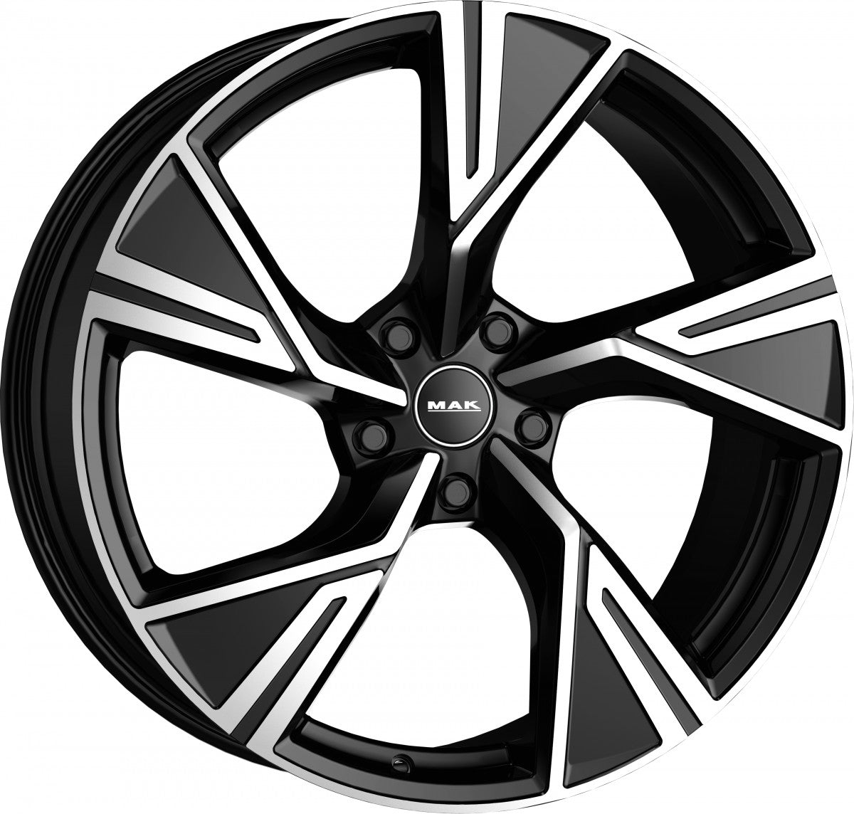 Mak Stark black mirror Alufelge 8.5x21 Zoll ET31 LK 5x112 ML66.45
