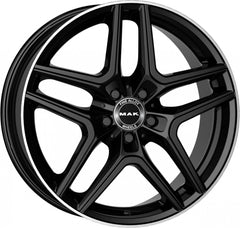 Mak Aurum Gloss Black Mirror Ring Alufelge 9x19 Zoll ET30 LK 5x112 ML66.6