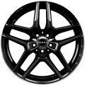 Mak Aurum Gloss Black Mirror Ring Alufelge 9x18 Zoll ET42 LK 5x112 ML66.6