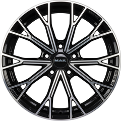 Mak Asphalt Black Mirror Face Alufelge 8x18 Zoll ET38 LK 5x112 ML57.1