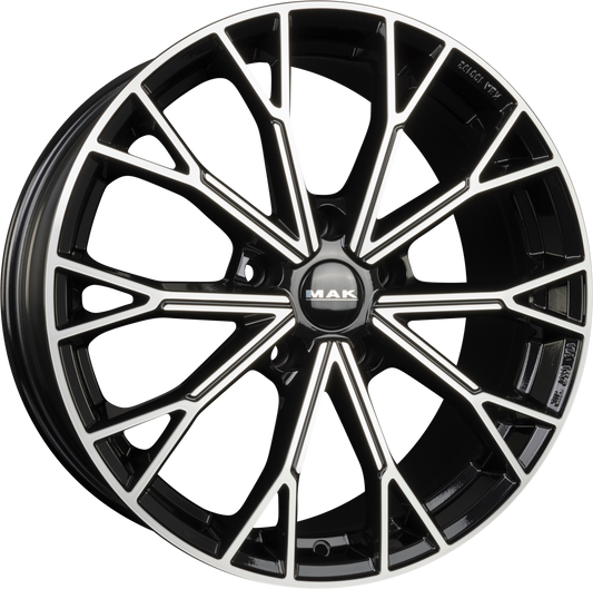Mak Asphalt Black Mirror Face Alufelge 8x18 Zoll ET38 LK 5x112 ML57.1 – Bild 2